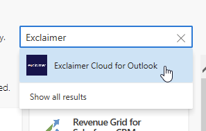 Exclaimer Cloud for Outlook